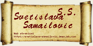 Svetislava Samailović vizit kartica